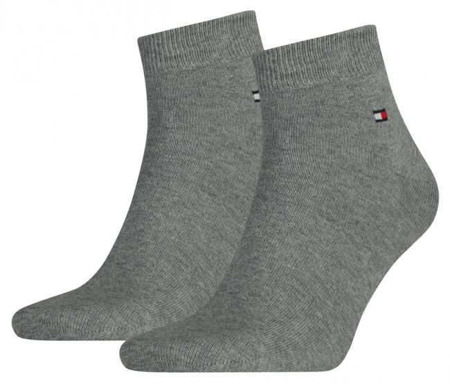 2 Paar Tommy Hilfiger - UNI Basic Quarter - Grau